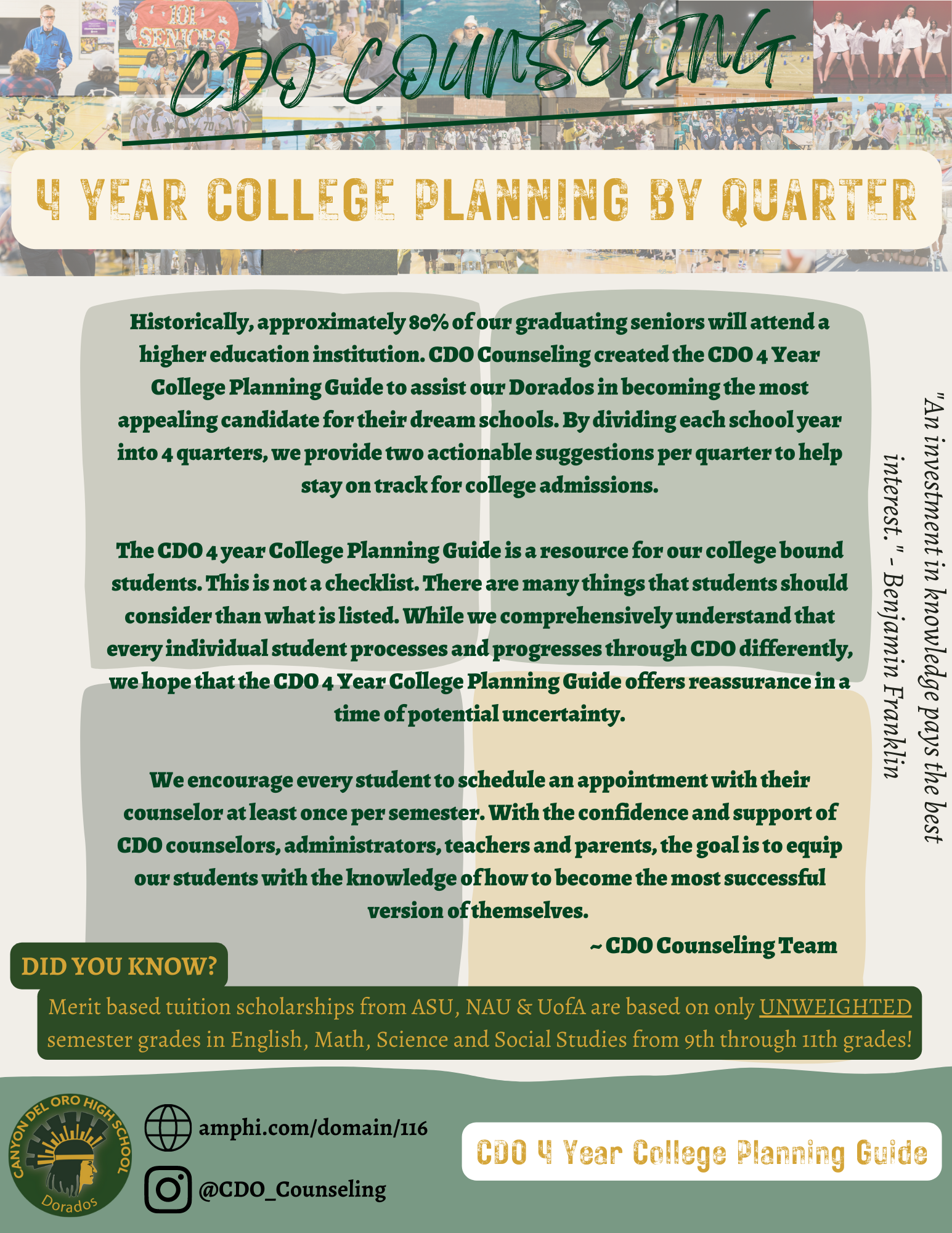  CDO 4 Year College Planning Guide